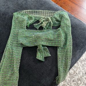 Green Sheer tube top and arm Scarf